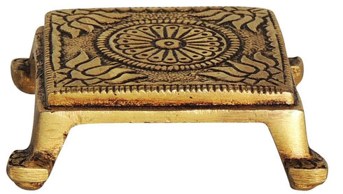 Brass Chowki | Brass Stool For Idols 0.1Kg